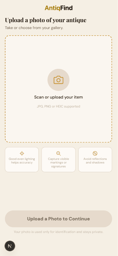 Web funnel screen