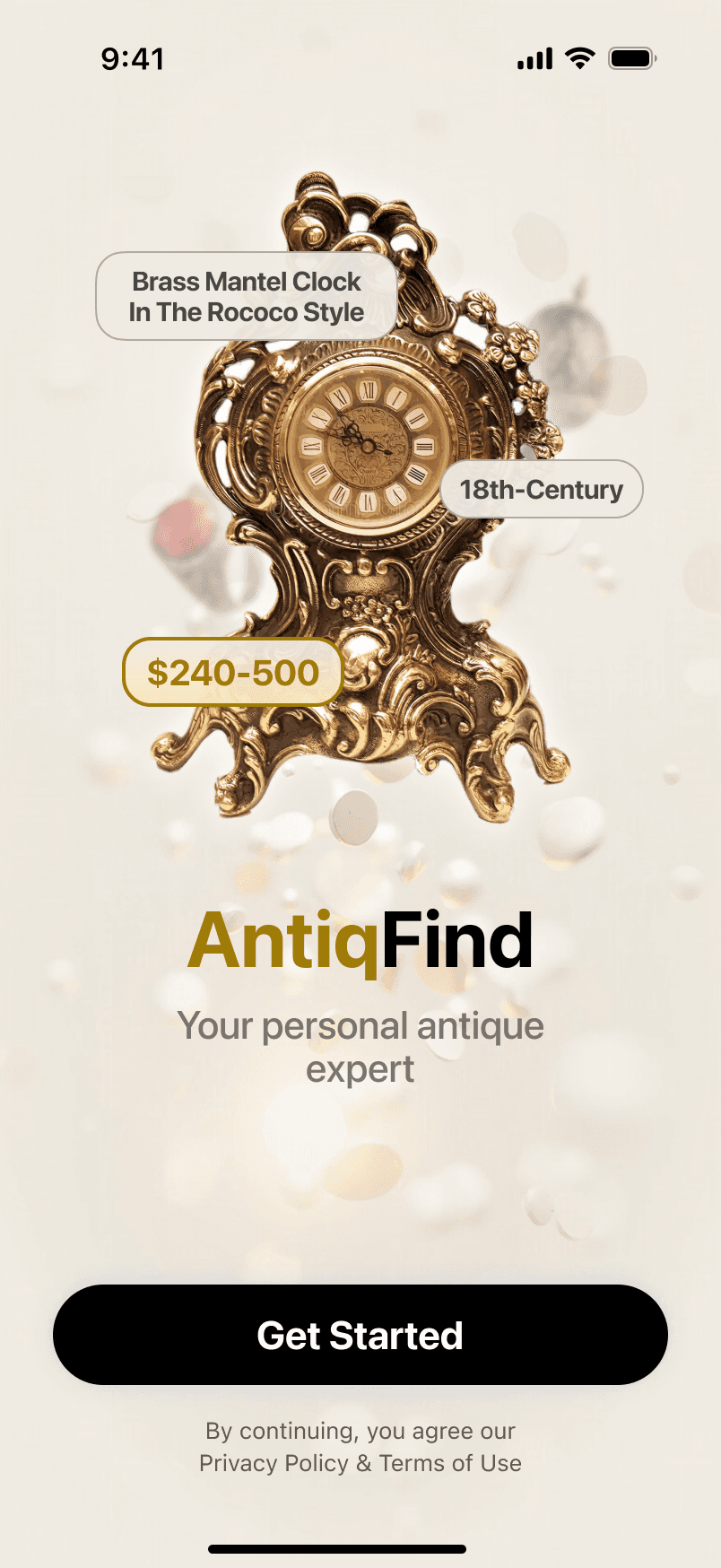 AntiqFind — app screen