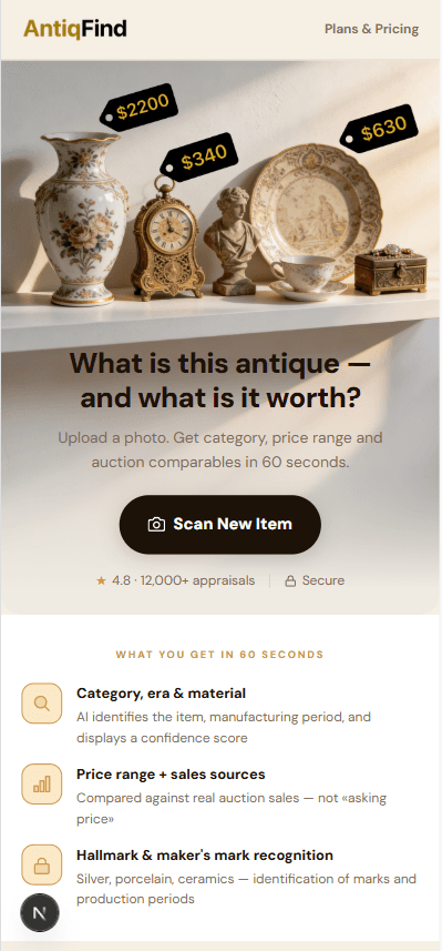 Web funnel screen