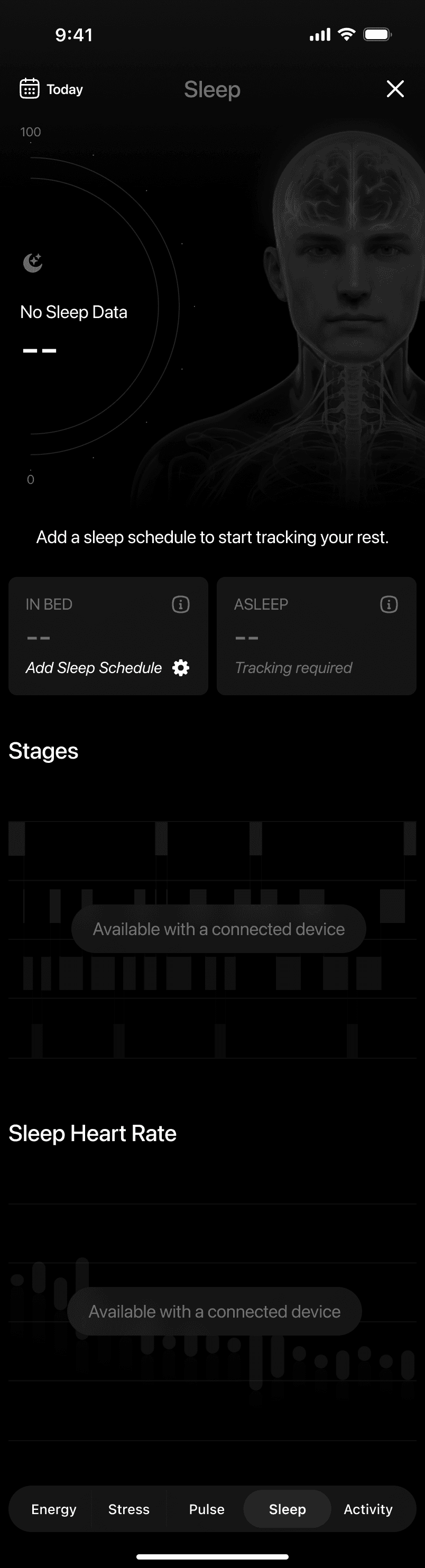 Sleep — no data