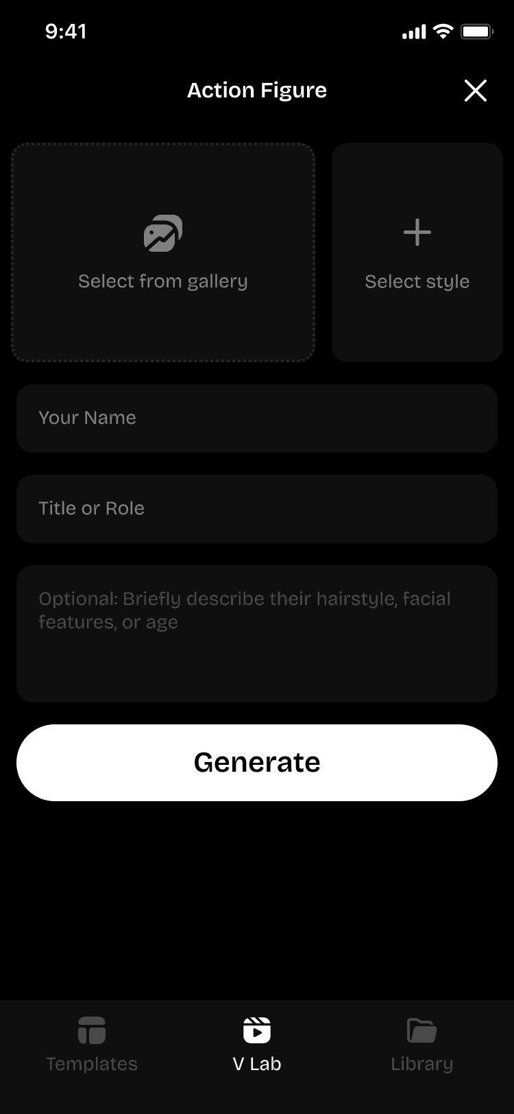 App screen