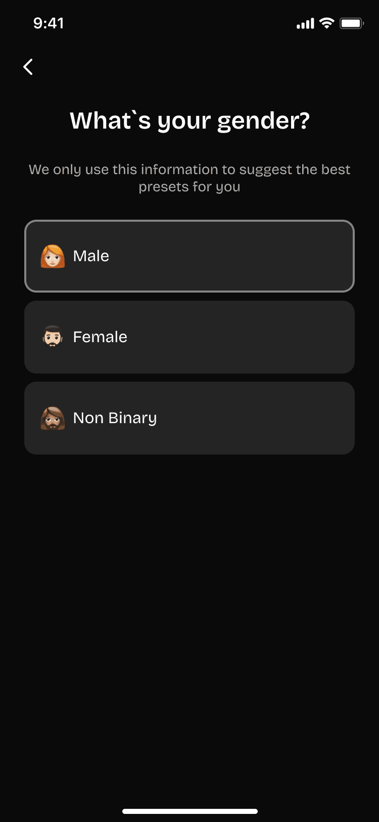 App screen